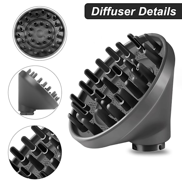 Diffuser til Curls Dyson Airwrap HS01/05 Grey Grey