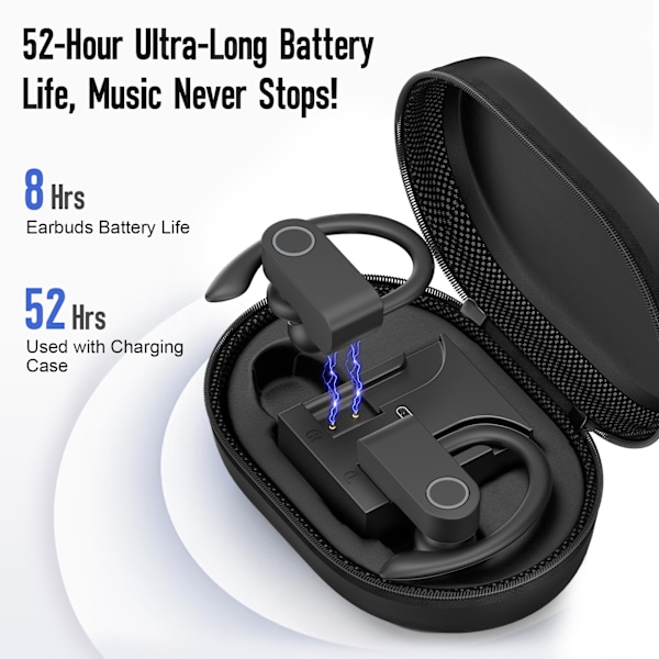 SP97 Valkoiset Bluetooth-kuulokkeet melua vaimentavalla mikrofonilla Musta