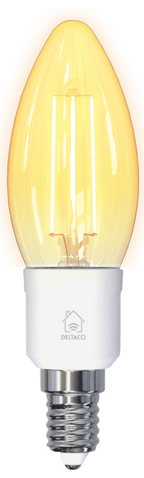 SMART HOME FILAMENT LED-lampa, E14, Dimmable, 1800K-6500K