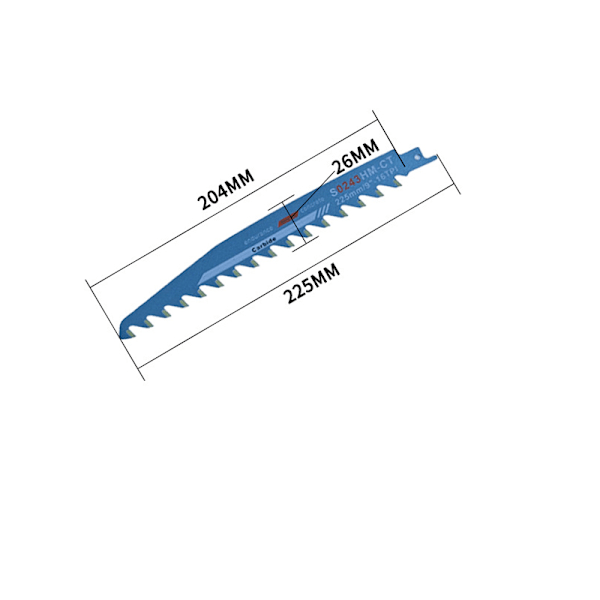 Tigersågblad (225 mm) - Blå