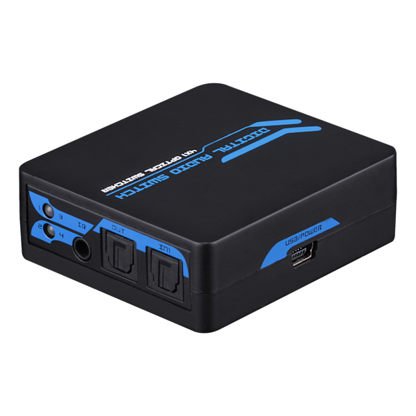 SPDIF/TOSLINK Digital Optic Au 4x1 Switch IR Remote Control