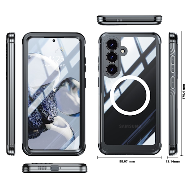 Samsung S25 PLUS Skyddsfodral: Stötsäker, Dammtät, Fallskyddande