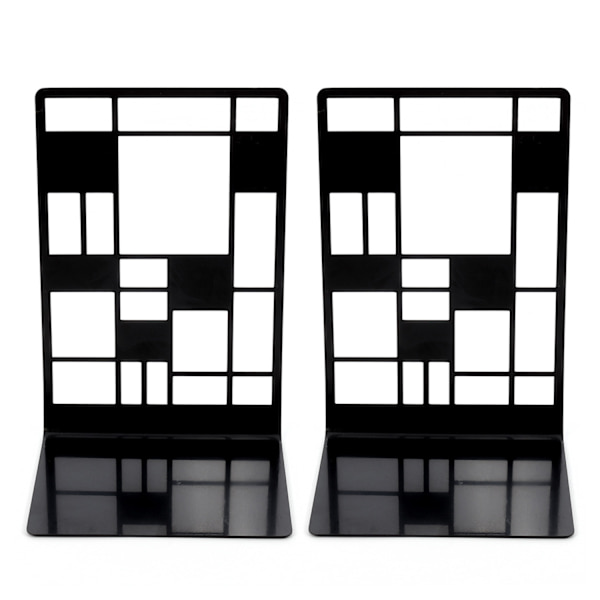 Halkfria Bokstöd i Metall 2-pack Square