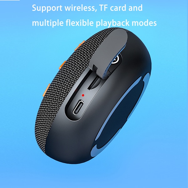 Magnetisk Bluetooth Vattentät Högtalare Blå