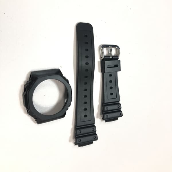 TPU-kellonranneke Casio GA-2100/2110:lle - musta