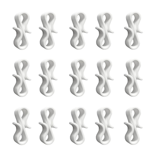 50 Pack jouluvaloklipsiä ulkokäyttöön Valkoinen