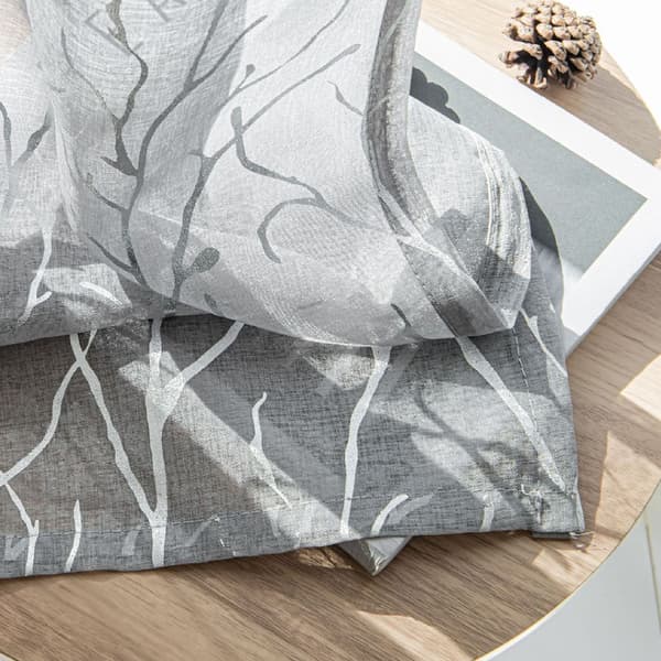 Set med 2 Konst Trädgren Silver Varmstämpling Skira Gardiner - Stångficka Grey S Grey S