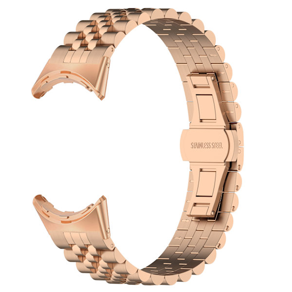 Google Pixel Watch3 45 mm rem i rustfrit stål Rose guld