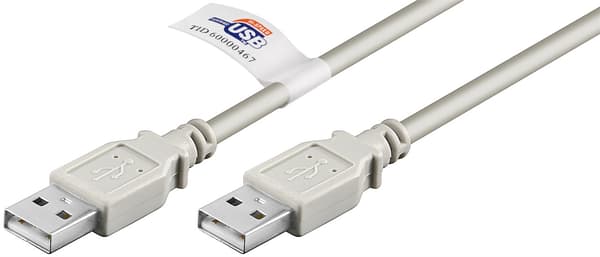 USB 2.0 Hi-Speed -kaapeli USB-sertifikaatilla, harmaa