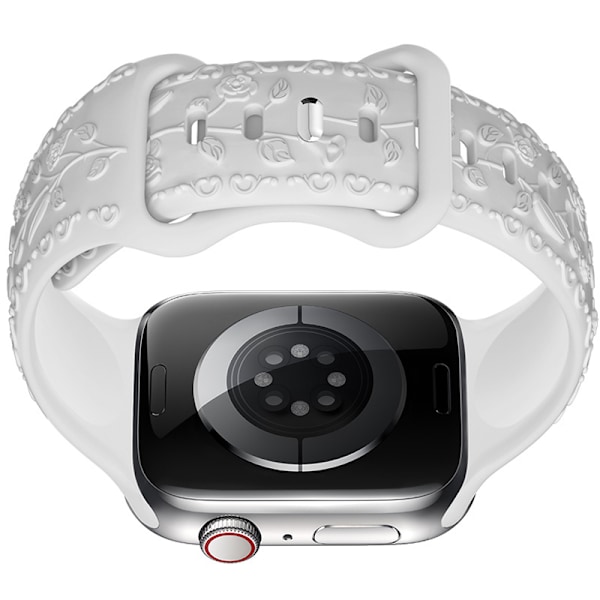 Silikonarmband för Apple Watch Vit 20 mm