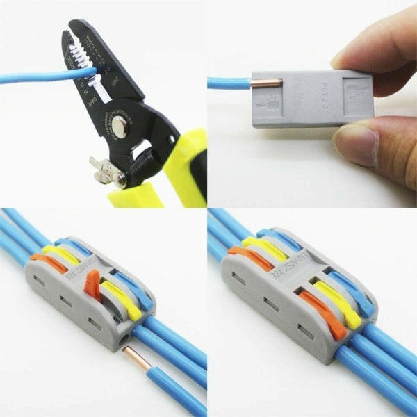 3 in 3 Out Quick Wiring Kabel Kompakt elektrisk kontakt