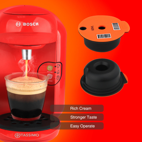 Kaffefilter påfyllningsbara kaffekapslar 200 ml