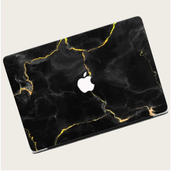 Sort Marmor & Guldåre PC Hard Shell Cover Kompatibelt med MacBook Pro Retina 13.3" (A1502/A1425)