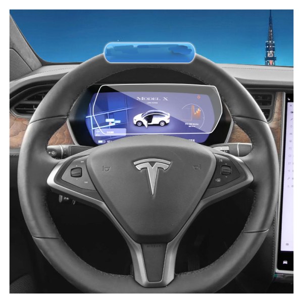 Autonavigaattorin lasin näytönsuoja 2014-2021 Tesla Model S