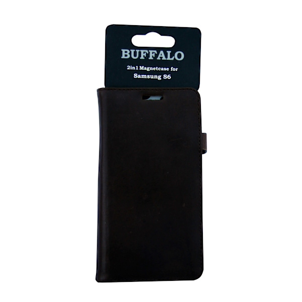 BUFFALO Mobilfodral 3 Kortfack Brun - Samsung S6