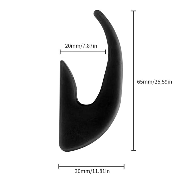 Sähköskootterin eturipustinkoukku Xiaomi M365/Pro -skootterille Musta