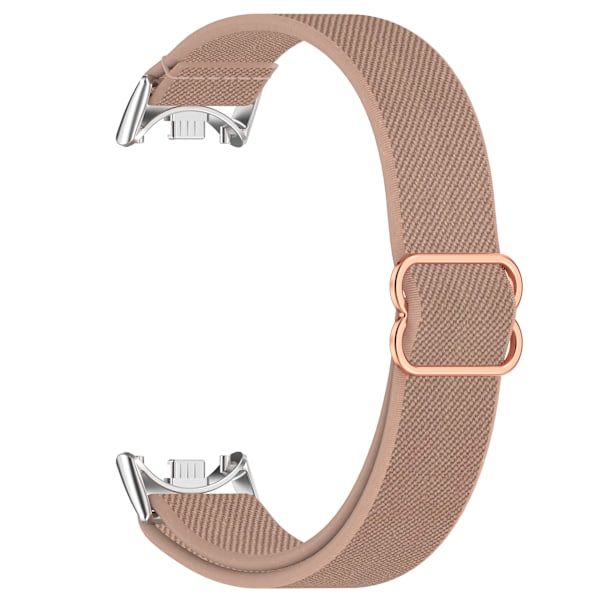 Xiaomi Mi Band 9/8/NFC Åndbar Nylon Urrem Lyserød