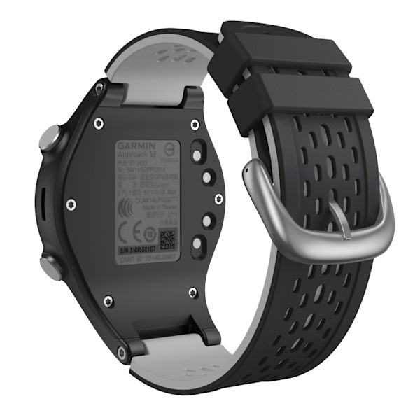 Urrem til Garmin Approach S2 - Sort / Grå