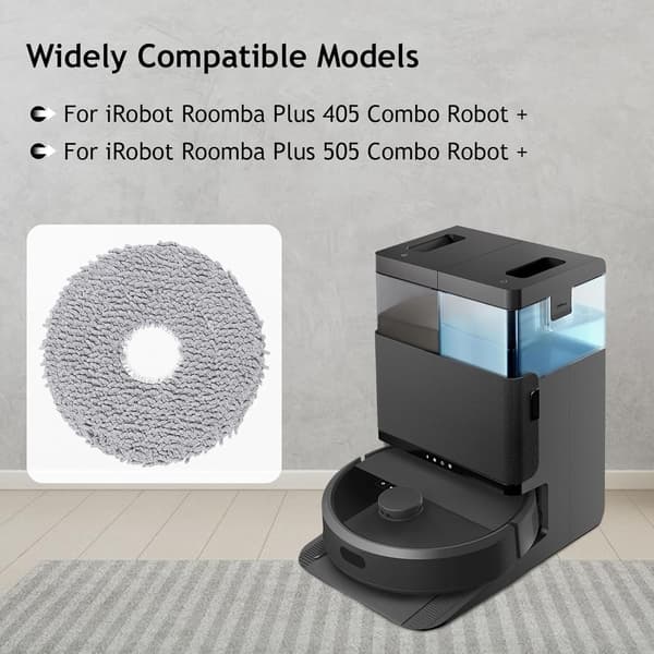 Ersättningsmoppar för iRobot Roomba Plus 405 Dammsugare - Högkvalitativa Mikrofibermoppar för Effektiv Rengöring