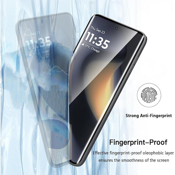 2-pack skärmskydd i härdat glas för Motorola Phone Motorola Edge 50 Pro