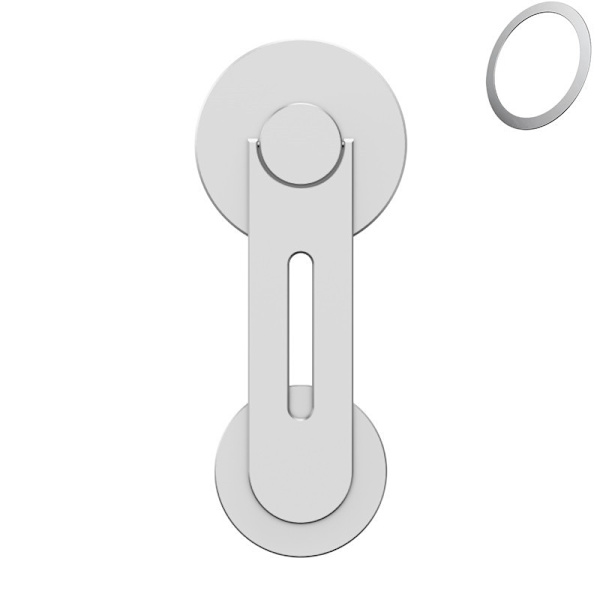 Magnetisk Hoppfällbar Mobilhållare iPhone 12/13/14 Silver