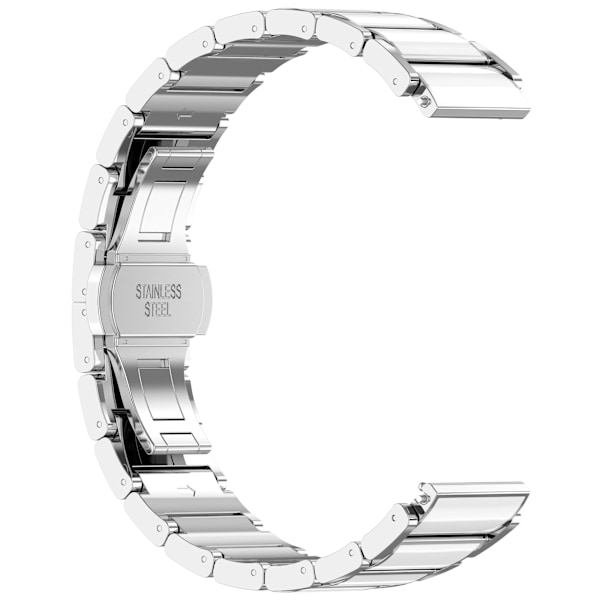 Keramiskt armband för Huawei GT5 & GT5 Pro - 18mm Universal Passform Silver
