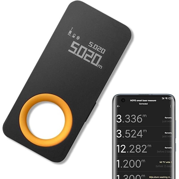 Smart lasermåling Xiaomi HOTO QWCJY001 (Bluetooth, OLED, 30m)