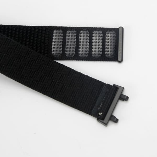Nylon Woven Strap kompatibelt med Amazfit T-Rex2 - Andningsbar Högelastisk Ersättningsrem Black Black