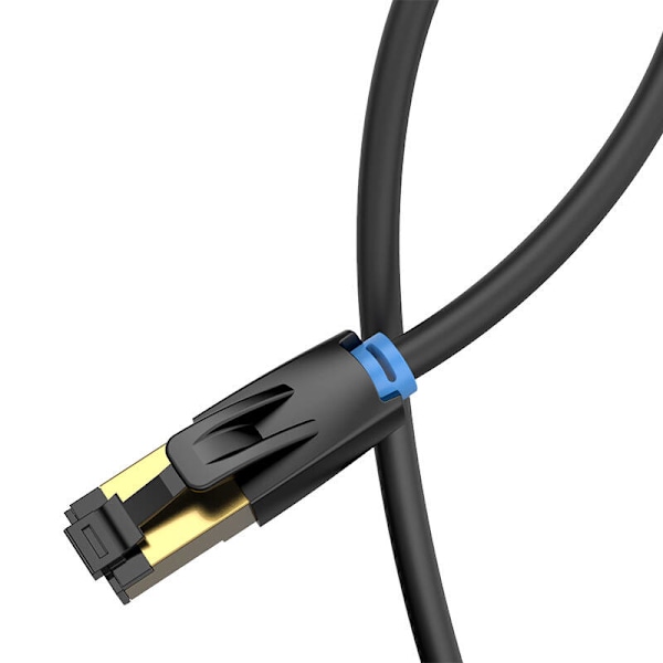 Netværkskabel CAT8 SFTP ventilation IKABK RJ45 Ethernet 40Gbps 8m Sort