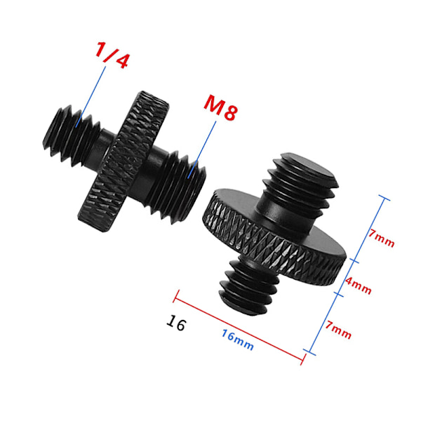 Jalustan kierreadapteri 1/4" - M10 - 5 kpl M8