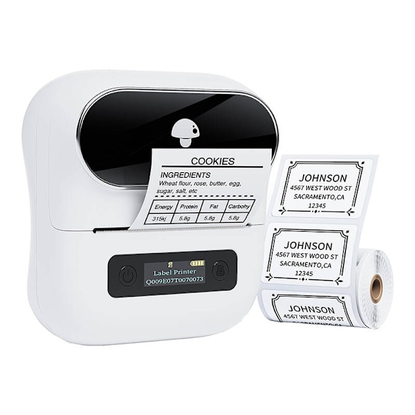 Phomemo M220 bærbar etiketprinter (hvid)