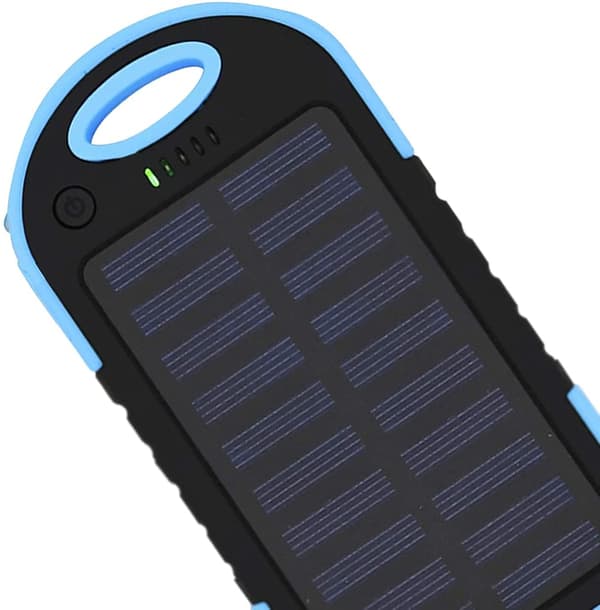 Powerbank 5000 mAh - vandtæt - blå