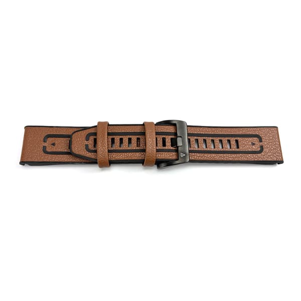 Læderrem til Garmin Fenix 7 Pro/7X Brown 22 mm Brown 22 mm