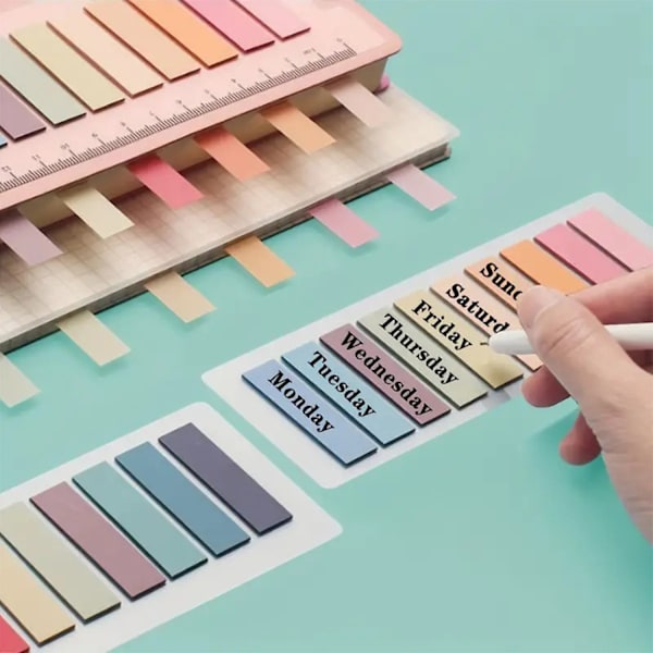 Sticky Notes - Färgglada Bokflikar