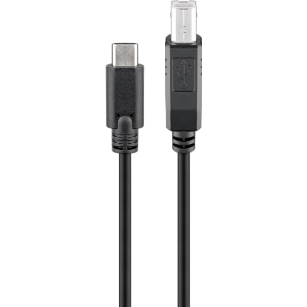 Goobay USB-C ™ till B-kabel, svart