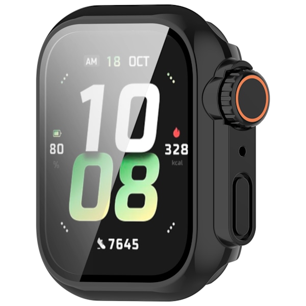 Honor Watch 5:n suojakotelo karkaistulla lasinäytönsuojalla Musta
