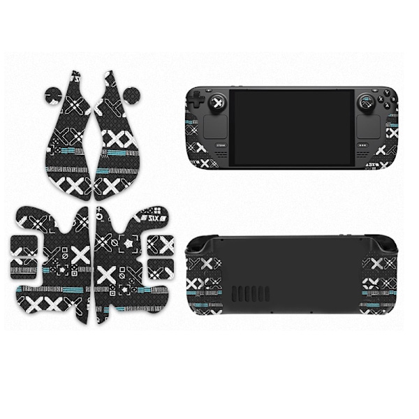 Steam Deck Skin - Sort Trykt Handgreb Edition