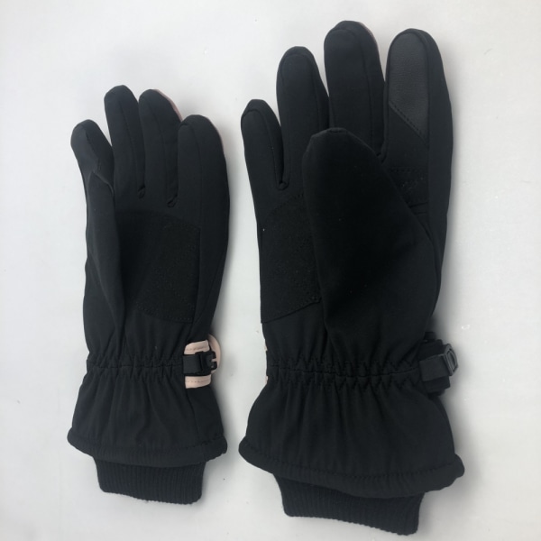 Varme handsker til vinter og ski med touch-skærm- fingre til kvi Sort