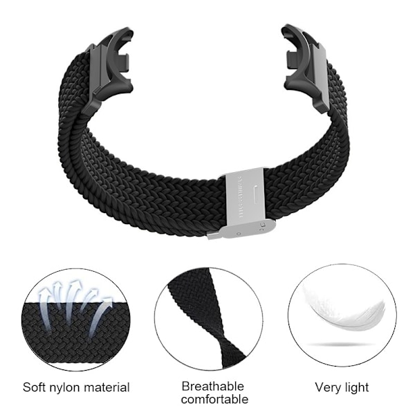 INF Klockarmband i Vävt Nylon för Xiaomi Mi Band 8/9 Grön