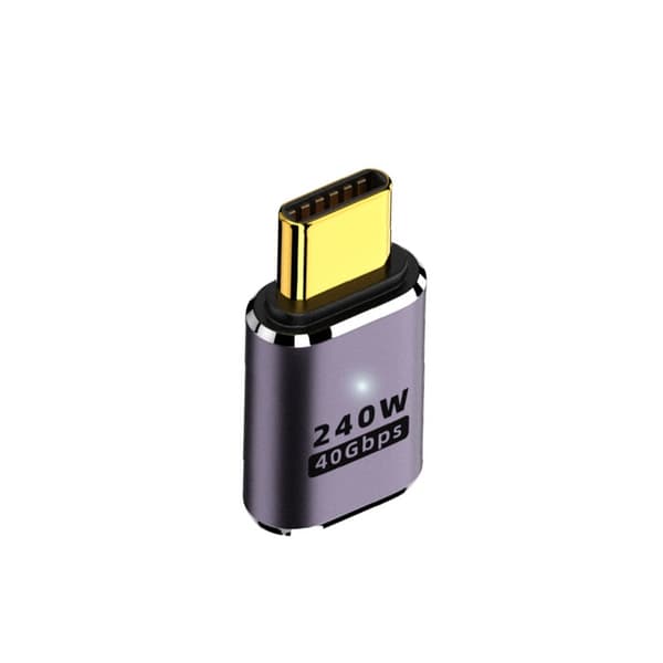 240W Multifunktionell USB-C Adapter: 40Gbps Dataöverföring, 8K Video och Snabb Laddning