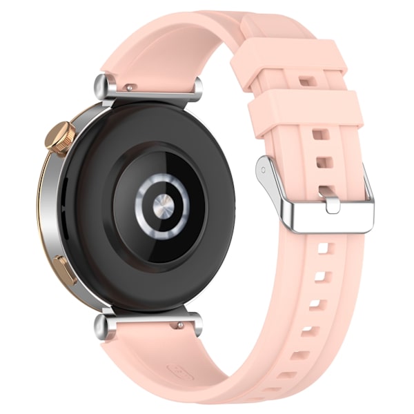 Silikonarmband för 18 mm Huawei GT4 46 mm/GT Runner/GT3 SE Rosa