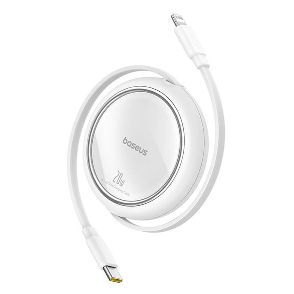 Baseus Free2Pull -kaapeli USB-C - iP 20 W (valkoinen)