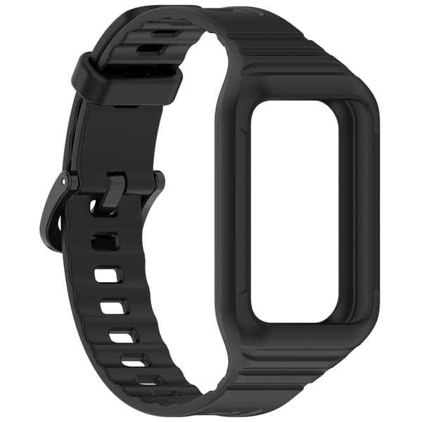 Silikonerem til Honor Band 10 & Band 9 Black Black