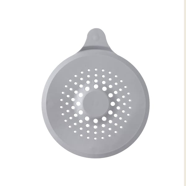 2-pack silikonavloppshårfångare, duschavloppslock Grey Grey