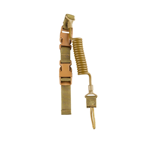 Tactical Spring Rope -sisäänvedettävä avaimenperä - Kadon estävä avaimenperä Khaki