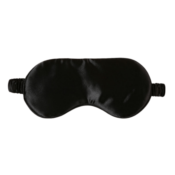 Sovmask / Ögonmask i Silke, 2-pack Black Black