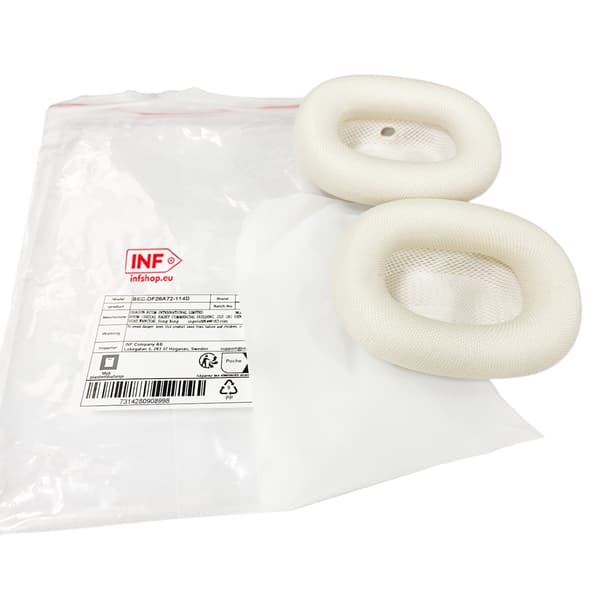Ørepuder til Apple AirPods Max, 2-pak White White