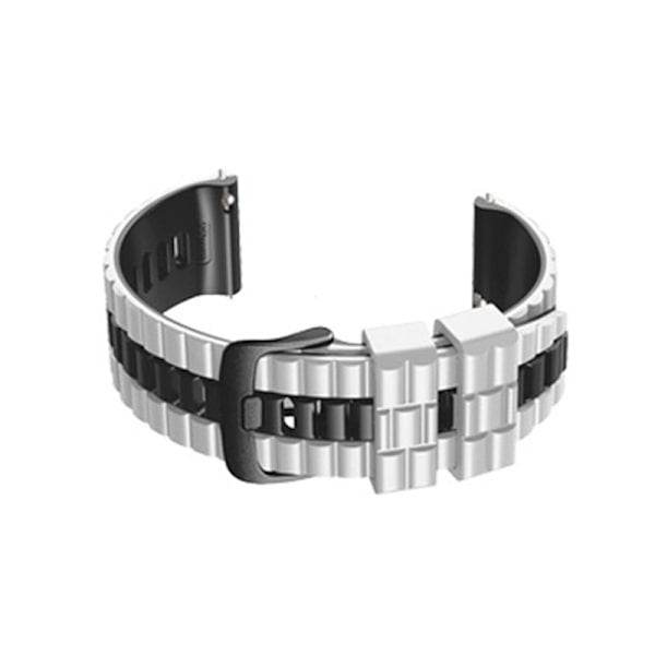 Klockarmband för Huawei GT3 & Samsung Galaxy Watch 3 Vit+svart