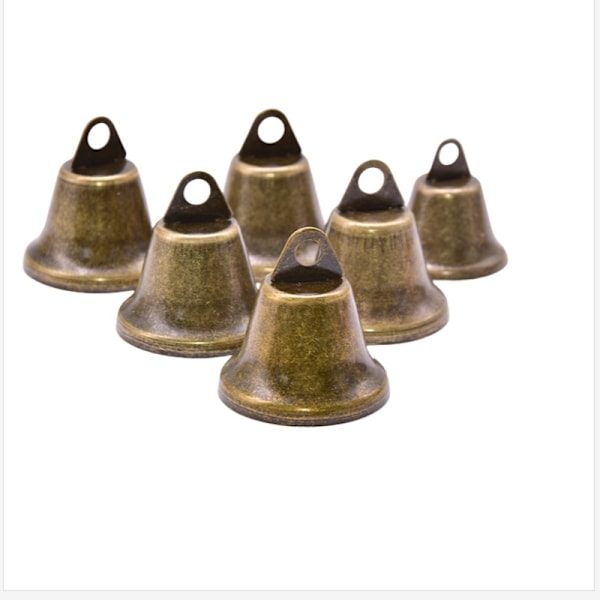 10-pak antikke bronzeklokker mod tab 22 mm