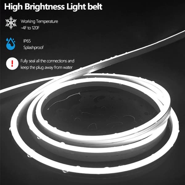 6500K Vit Neon LED Strip Ljus - Touch Dimbar, USB-driven med Självhäftande Tejp 5 m 5 m